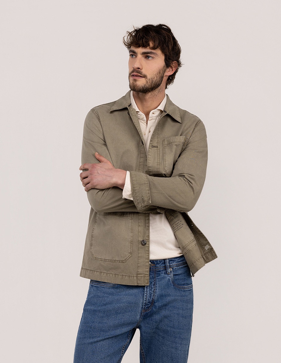 Camisa casual de algodón manga larga para hombre 3