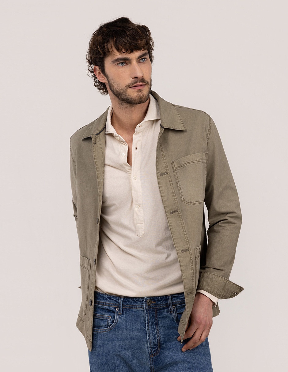 Camisa casual de algodón manga larga para hombre 10