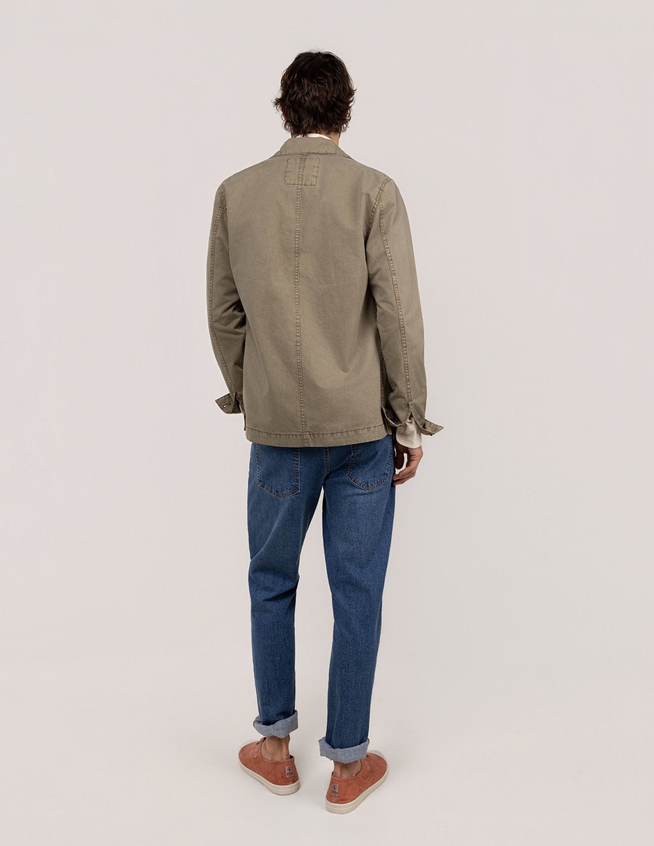 Camisa casual de algodón manga larga para hombre 5