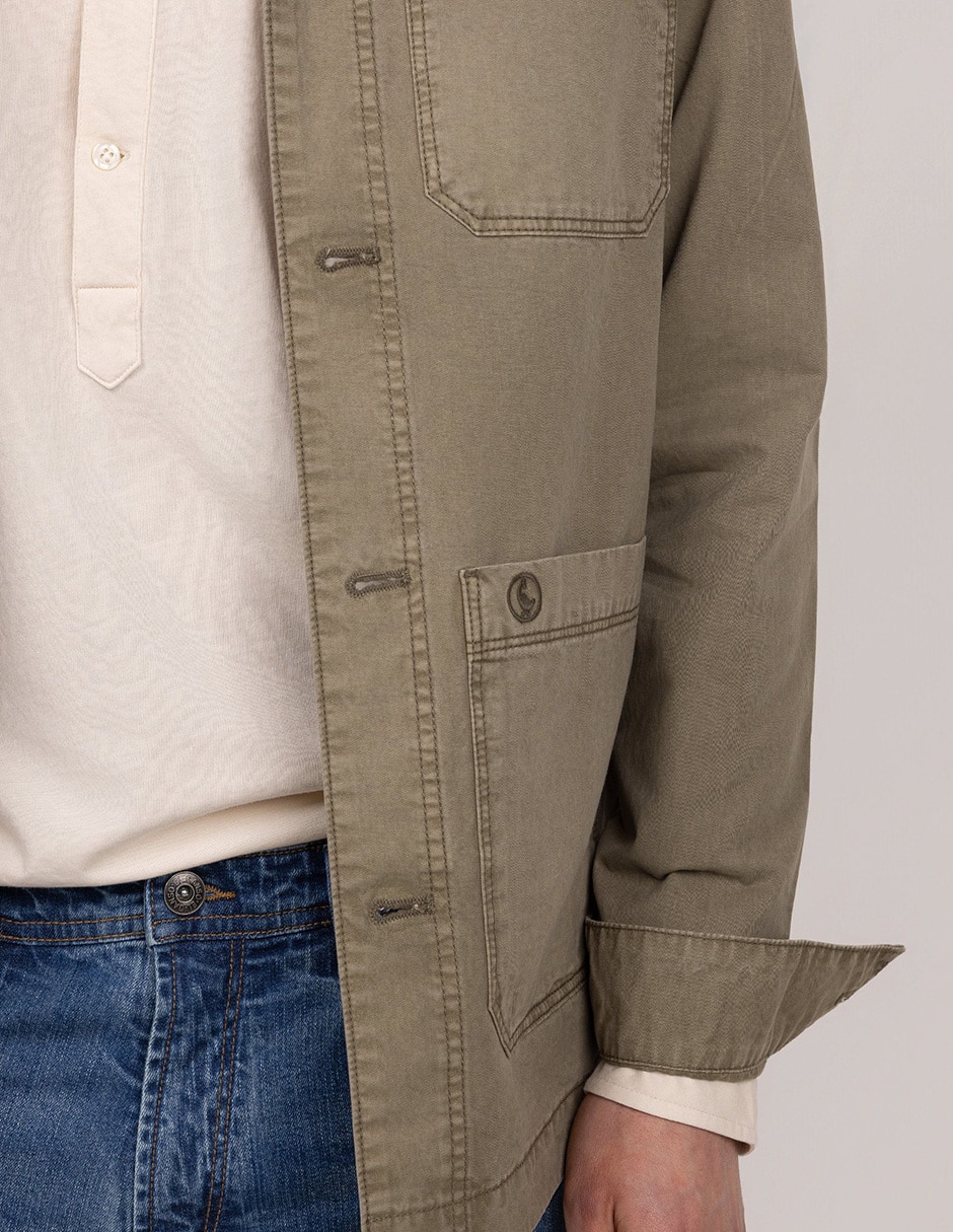 Camisa casual de algodón manga larga para hombre 6