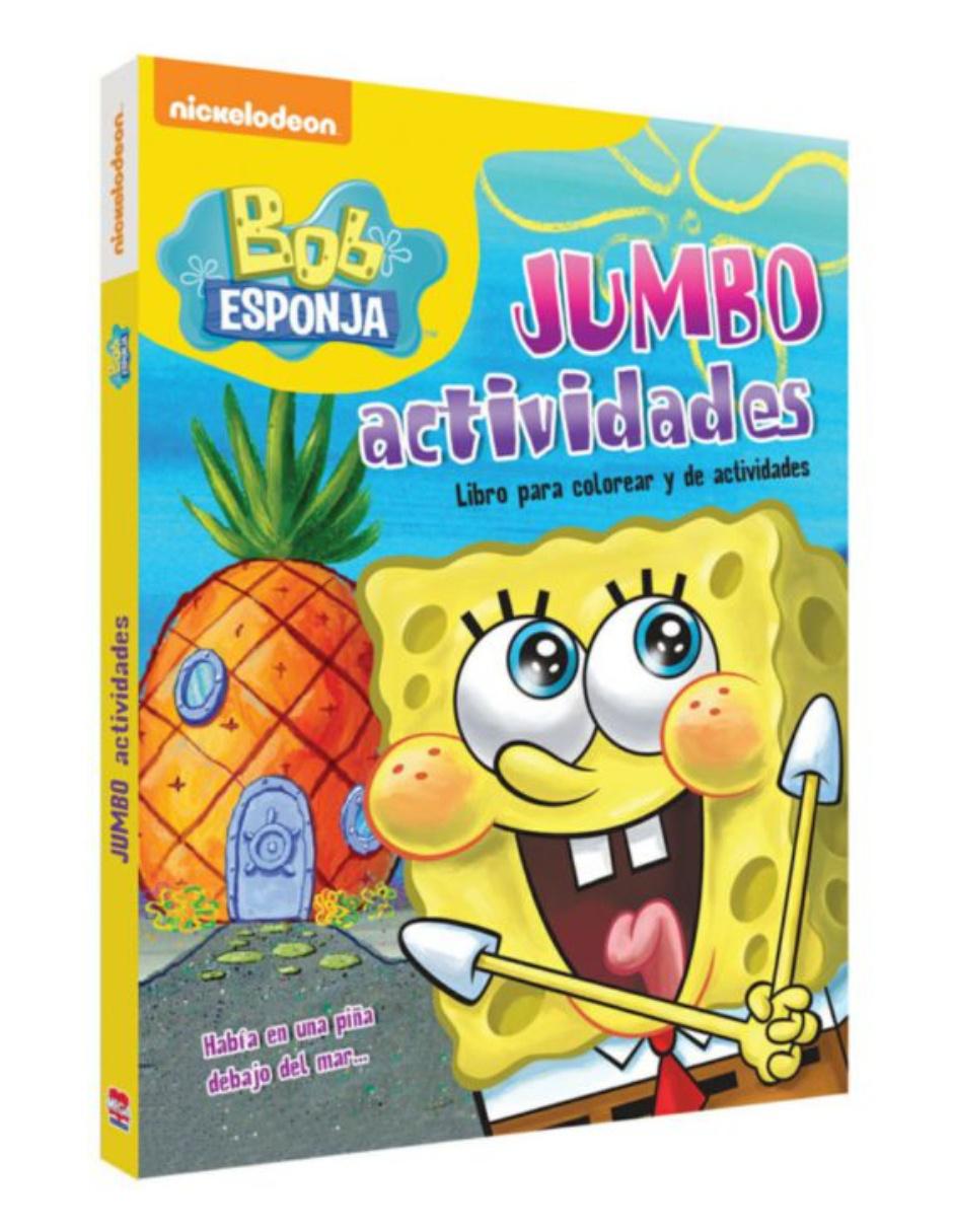 Libro para colorear y de actividades Bob Esponja