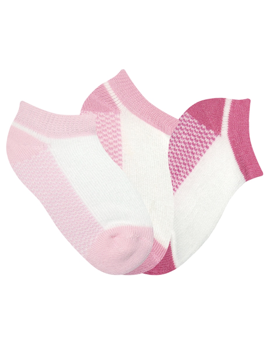 Set tin Mon Caramel Basics de algodón para bebé niña 3 pares