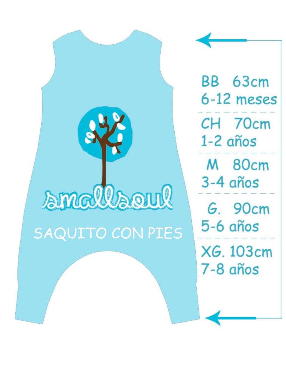 Mameluco Saquito Dormir Small Soul de algodón unisex 5
