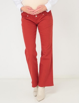 Jeans maternidad campana corte cadera 1
