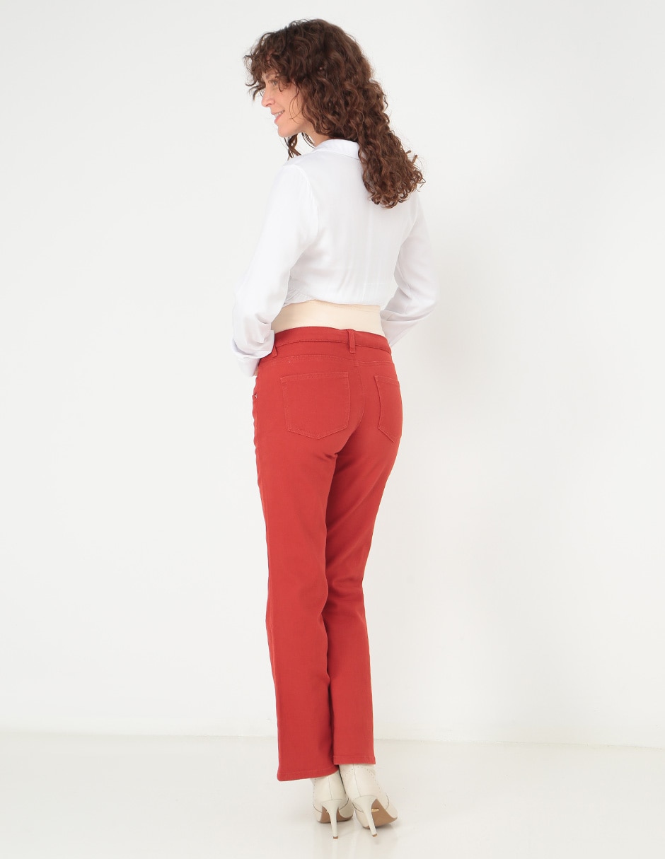 Jeans maternidad campana corte cadera 5