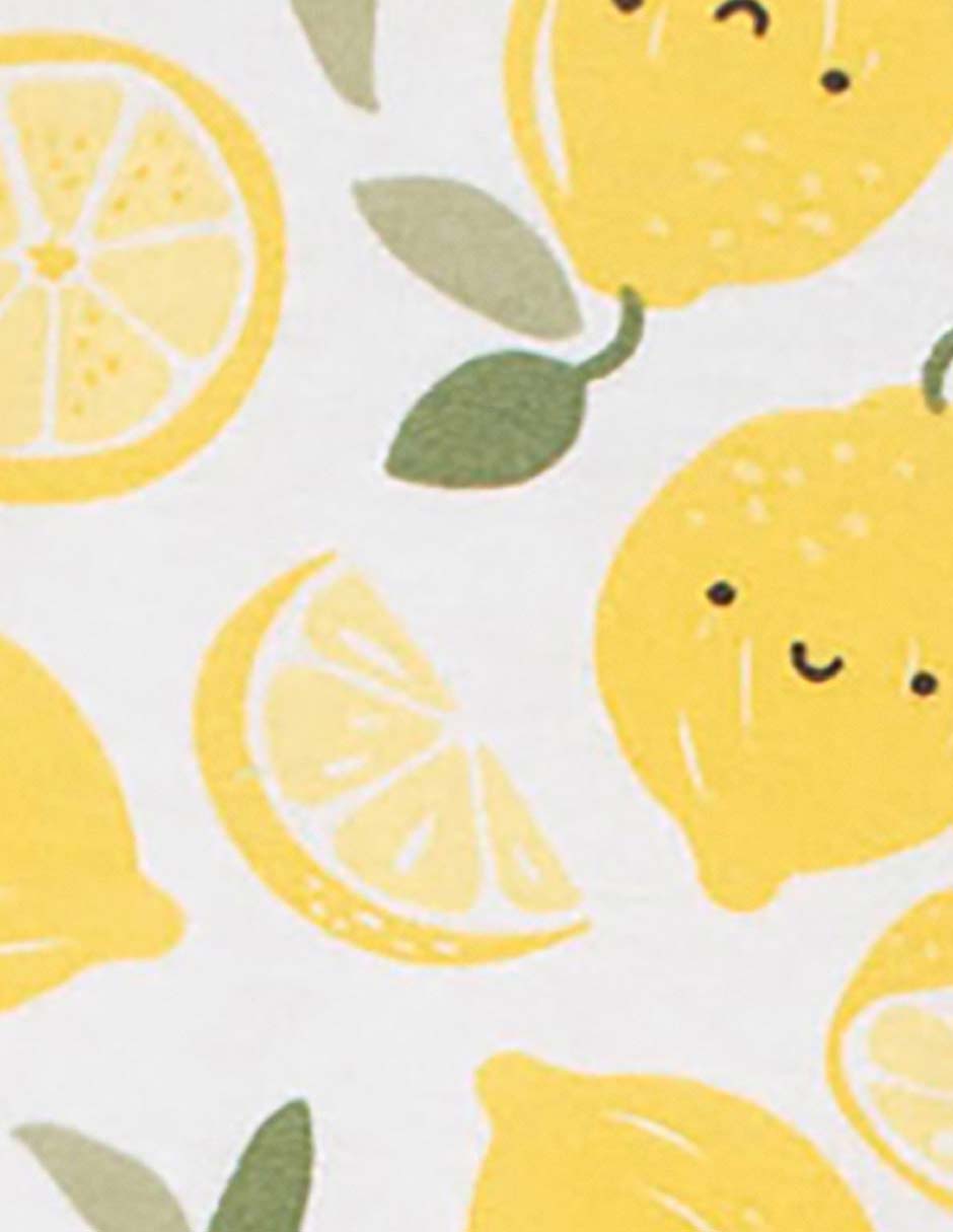 Mameluco Limones Y Flores de algodón para bebé 7