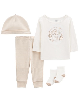 Conjunto de algodón unisex 4 piezas Conjunto de algodón unisex 4 piezas