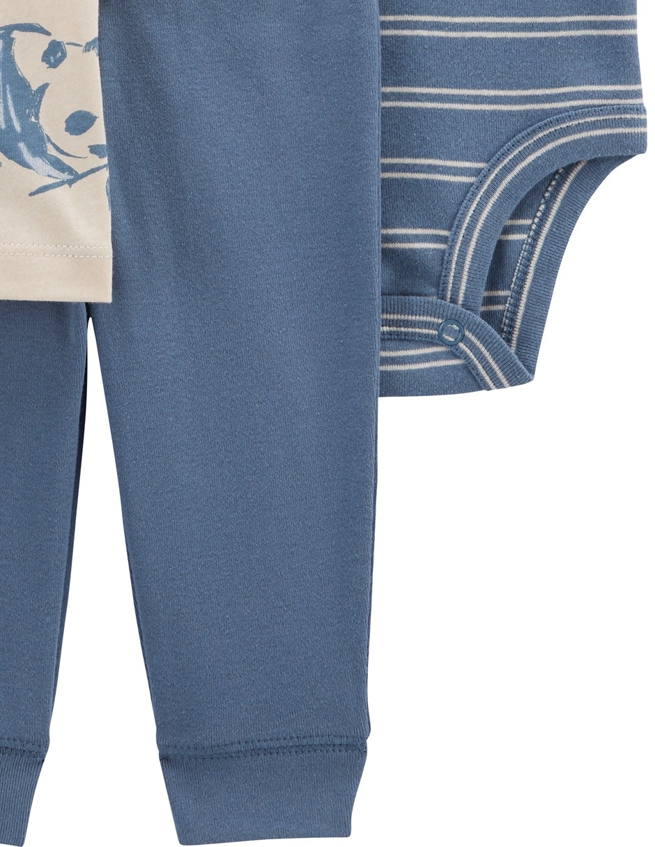 Conjunto Carter's de algodón para niño 3 piezas