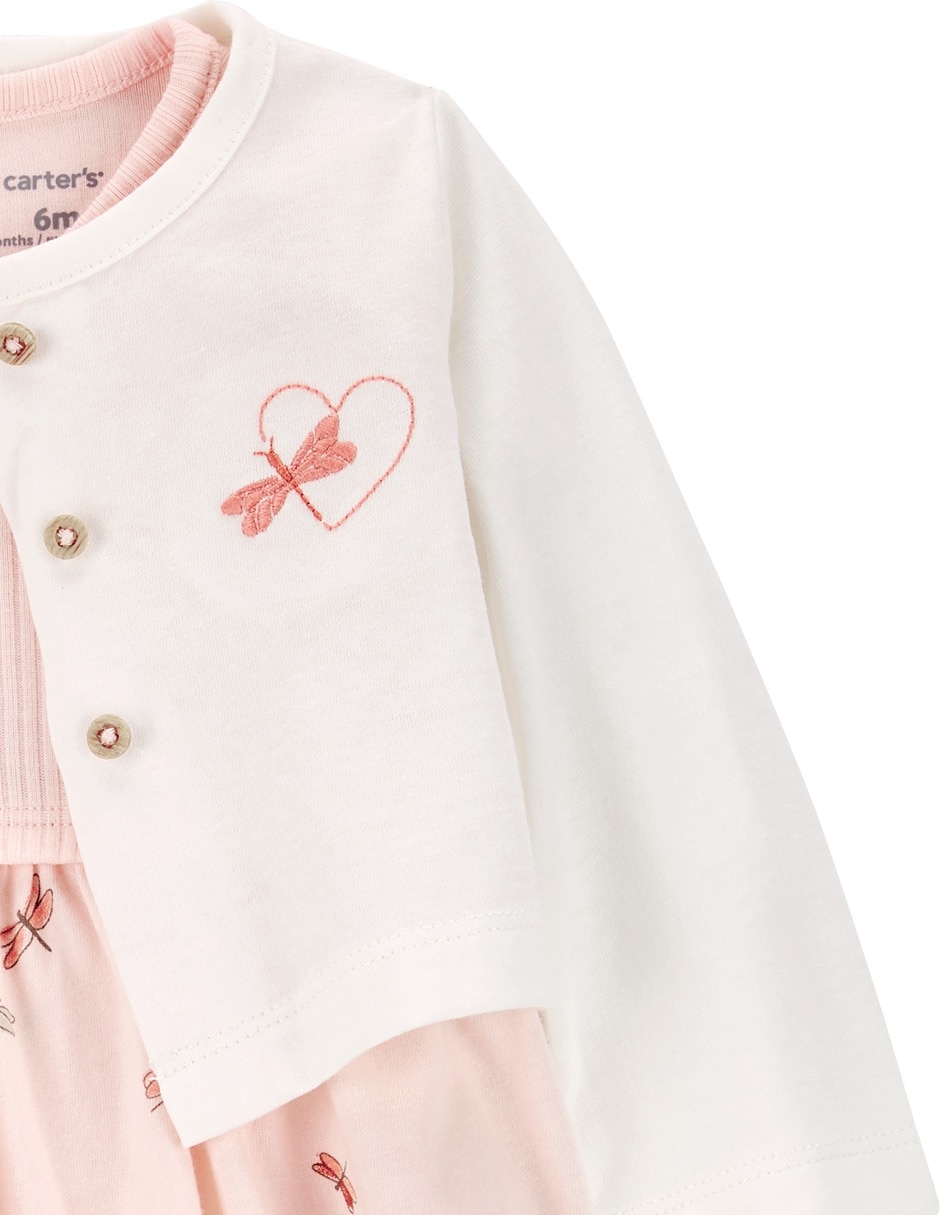 Conjunto Carter's de algodón para bebé niña 2 piezas