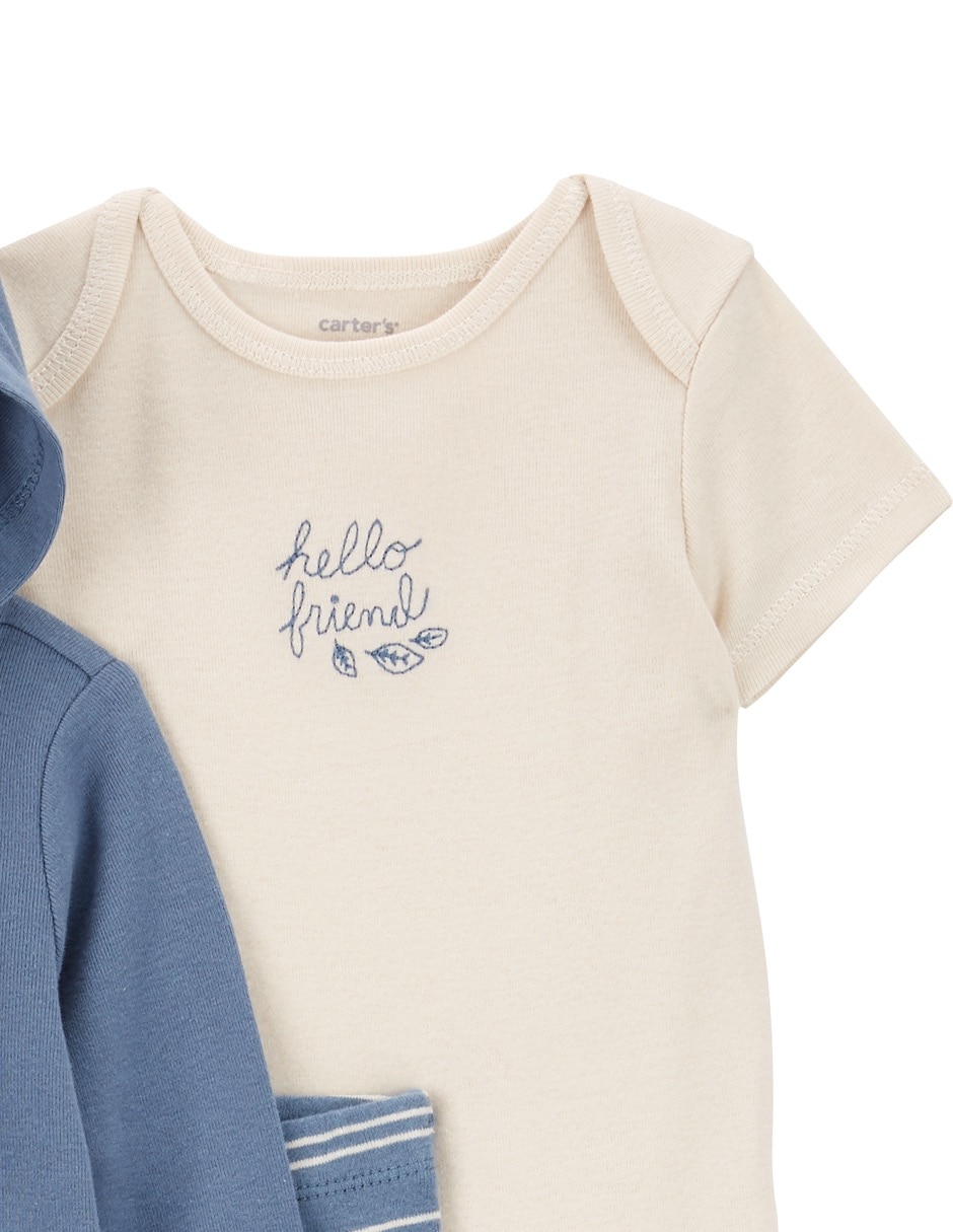 Conjunto de algodón para niño 3 piezas 4