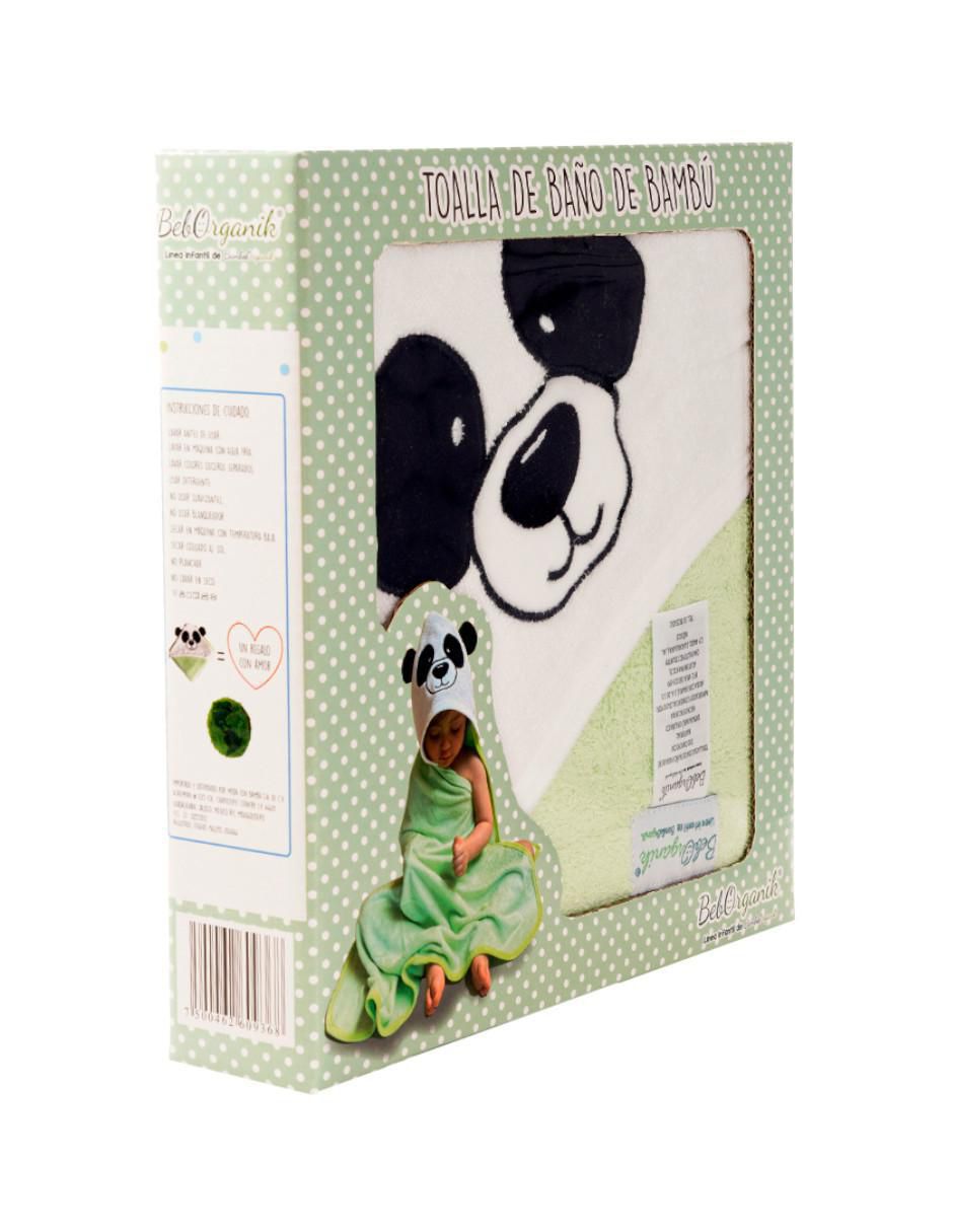 Salida de baño Beborganik Panda de bambú