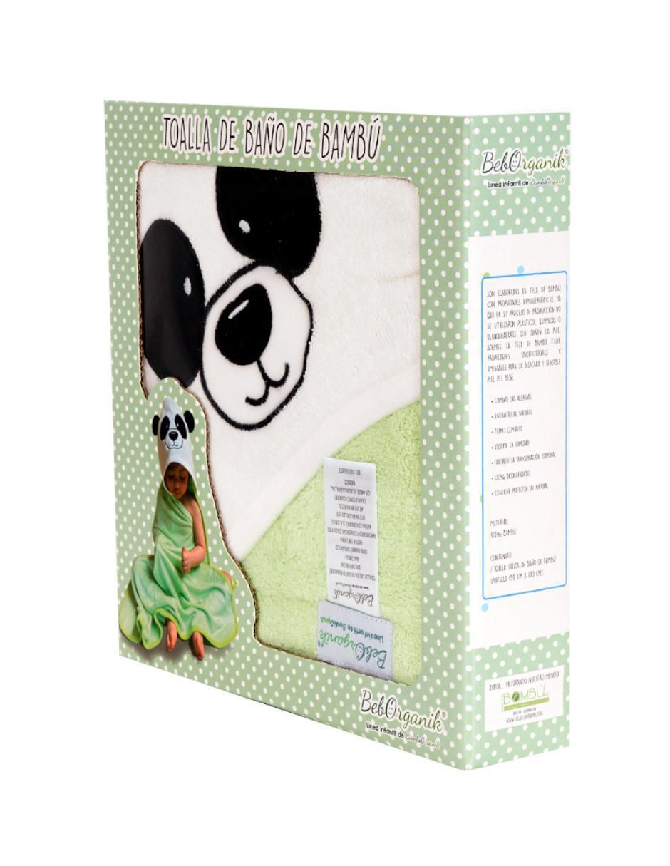 Salida de baño Beborganik Panda de bambú