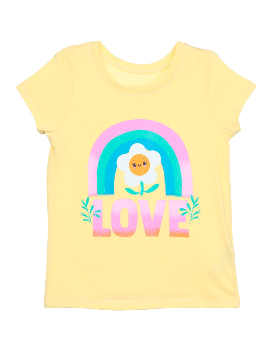 Playera manga corta para niña Playera manga corta para niña