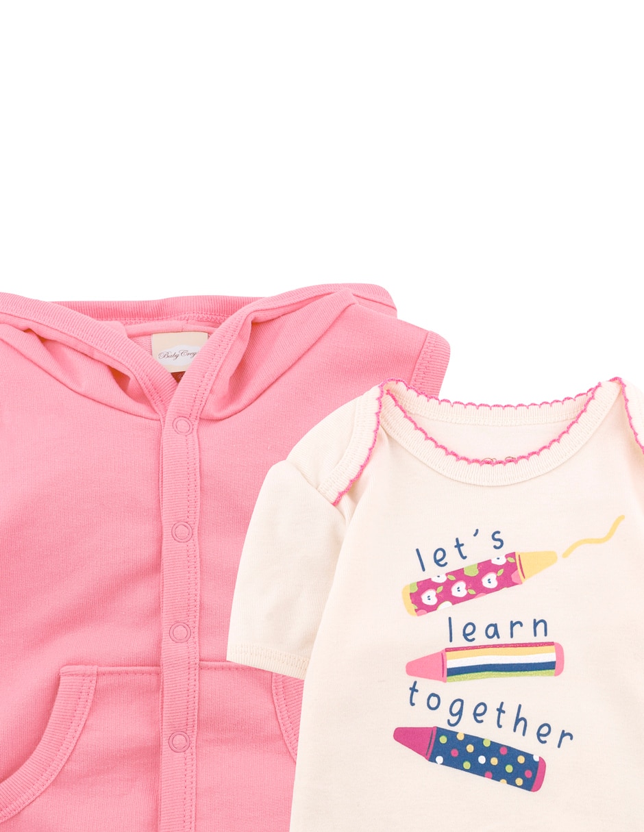 Conjunto casual Baby Creysi Collection de algodón para bebé niña 3 piezas