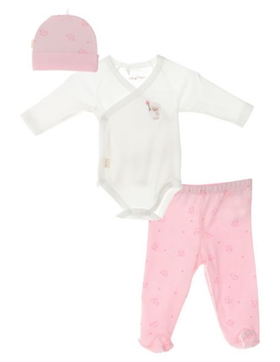 Conjunto Baby de algodón para bebé niña 3 piezas