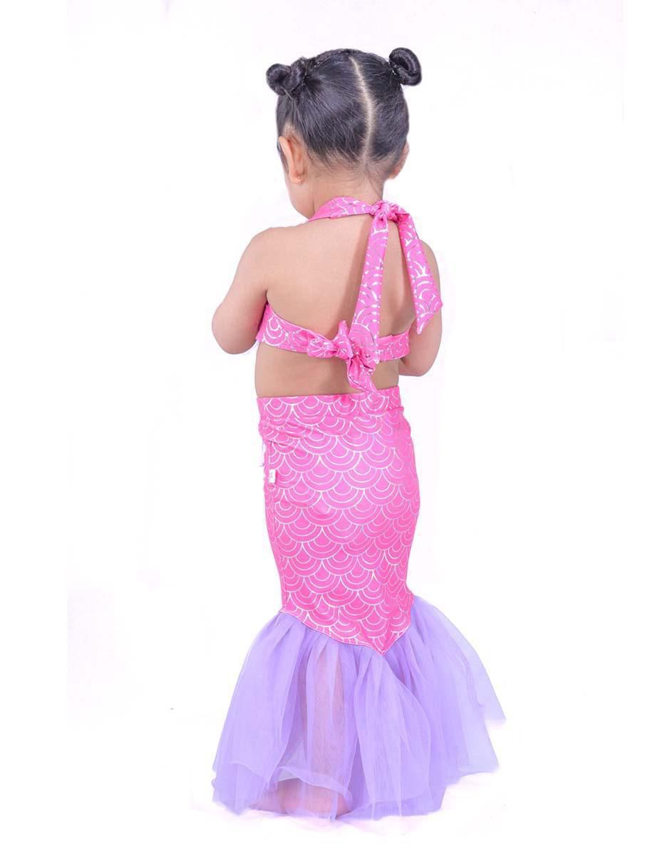 Traje de baño conjunto Mermaids Fancy Scales Sirena para bebé niña 2