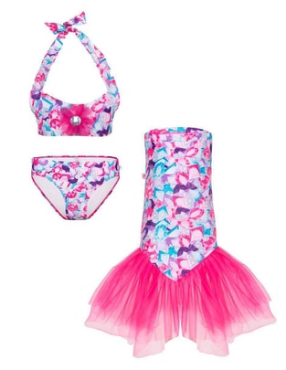 Traje de baño Mermaids 123 sirena para niña