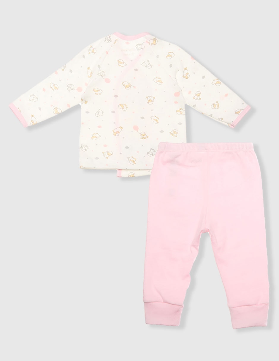 Conjunto Baby de algodón para bebé niña 3 piezas 4