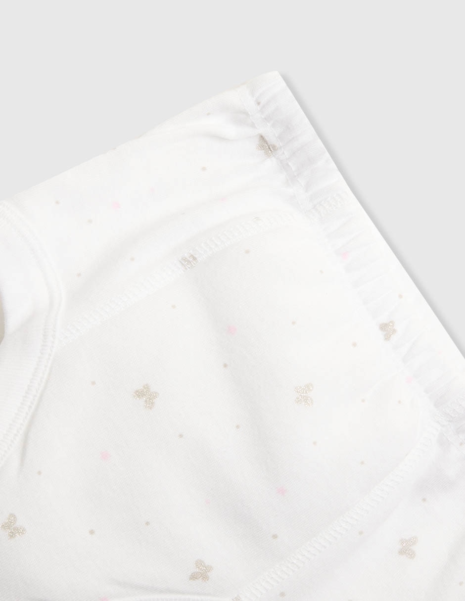 Set calzón Baby de algodón para bebé niña 4