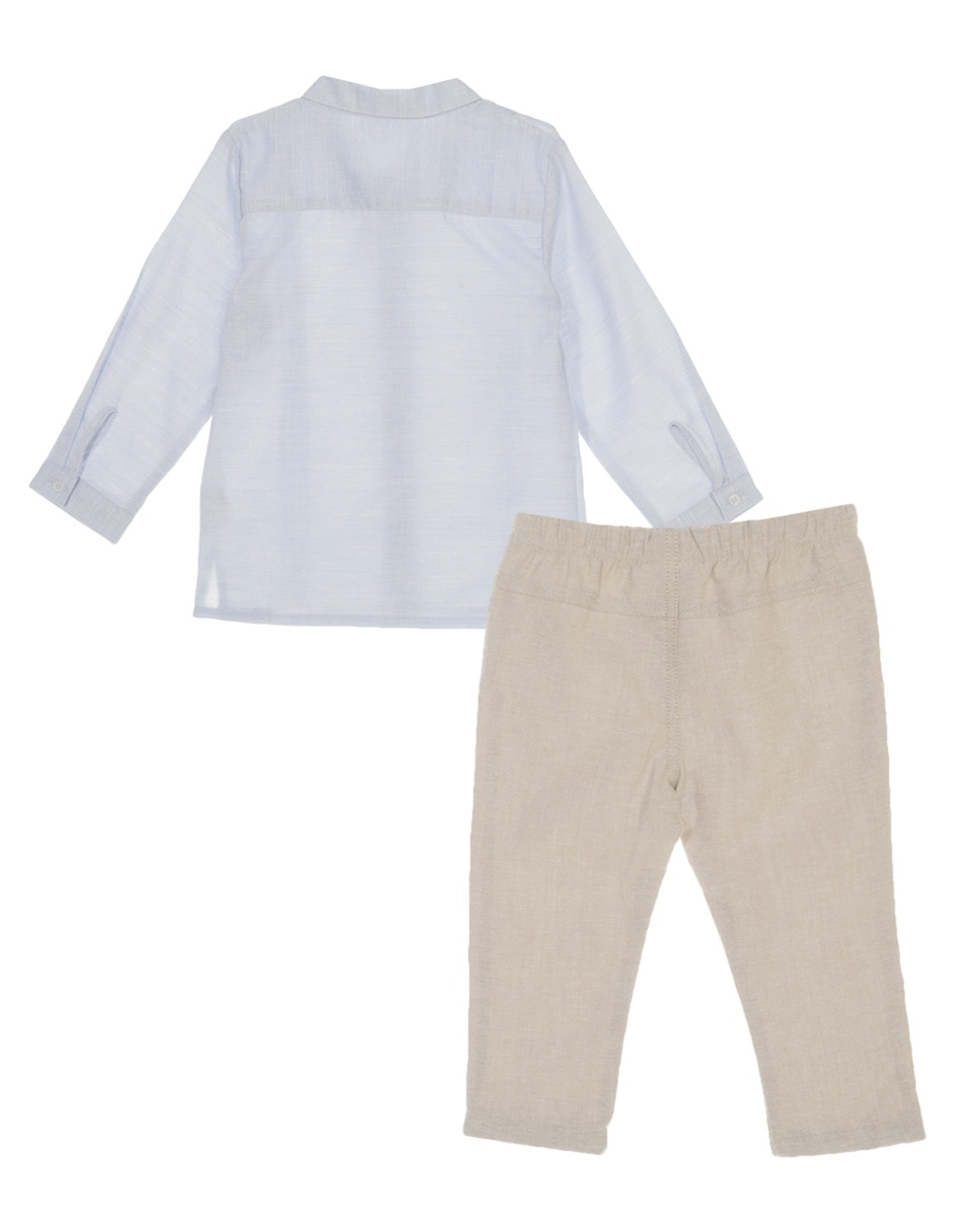 Conjunto de lino para bebé niño 2 piezas 2