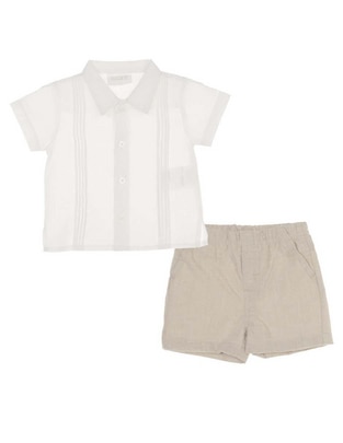 Conjunto de lino para bebé niño 2 piezas Conjunto de lino para bebé niño 2 piezas