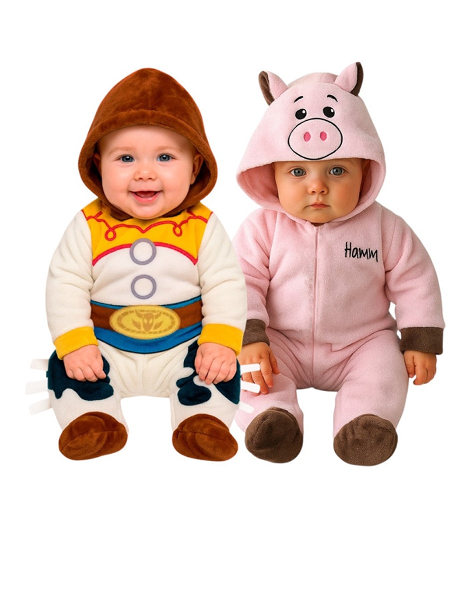 Set de mamelucos disney toy story de flannel para bebé niña