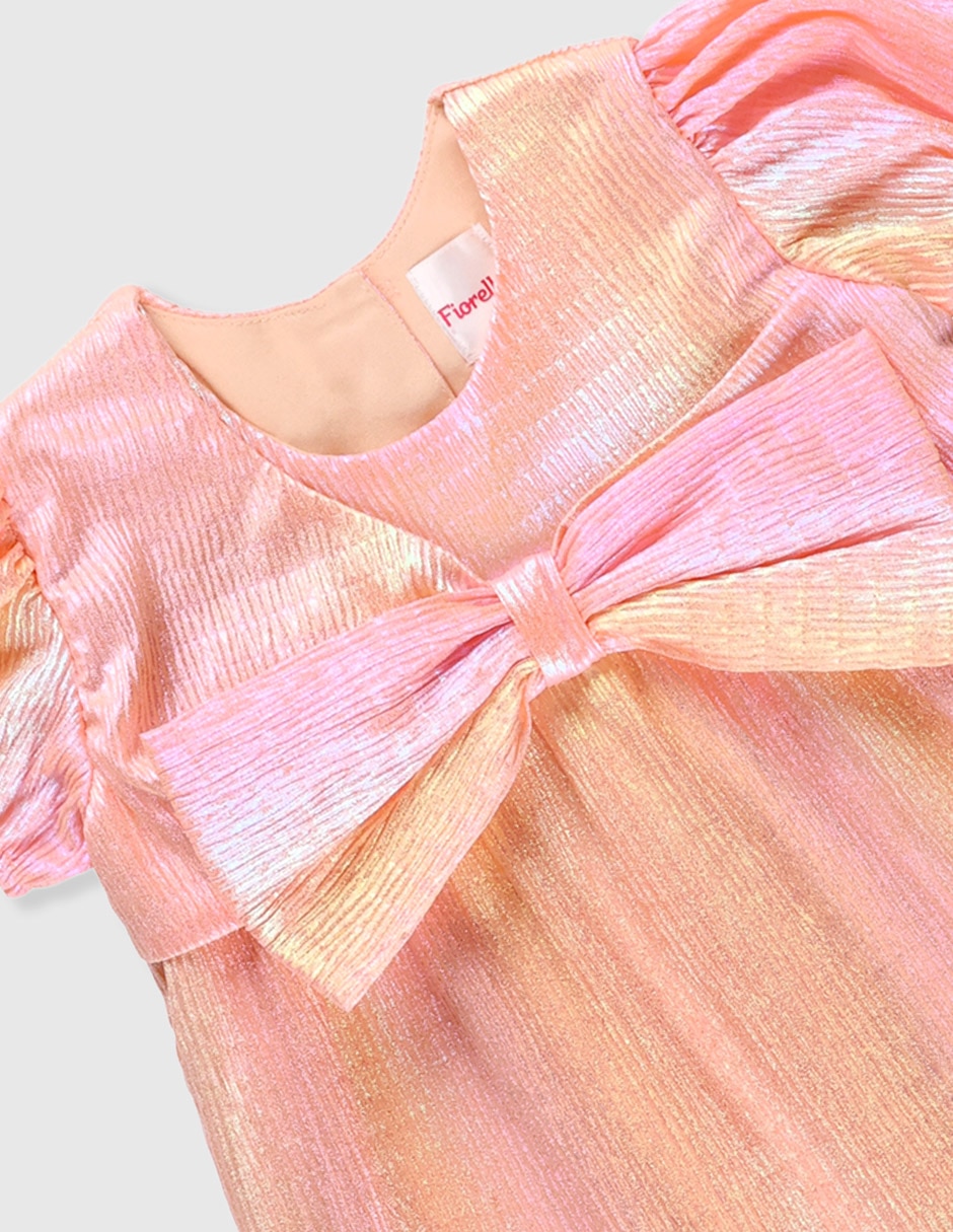 Vestido Fiorella manga globo para bebé niña
