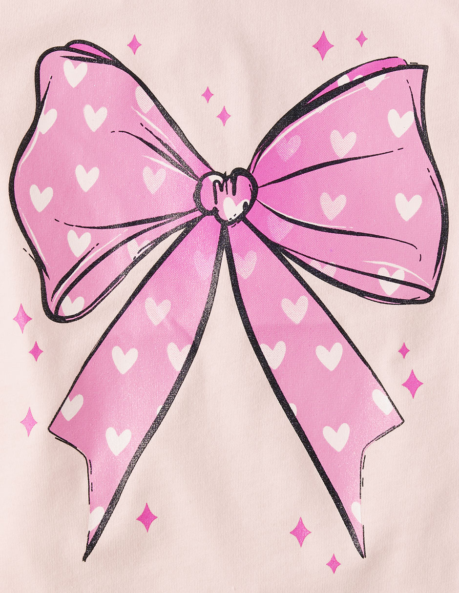 Playera manga corta para niña