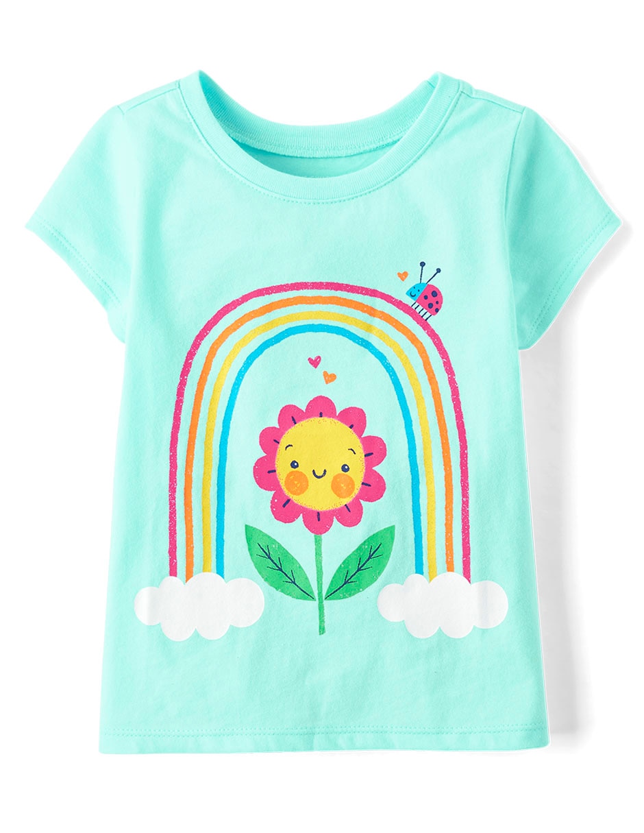 Playera The Childrens Place manga corta para bebé niña