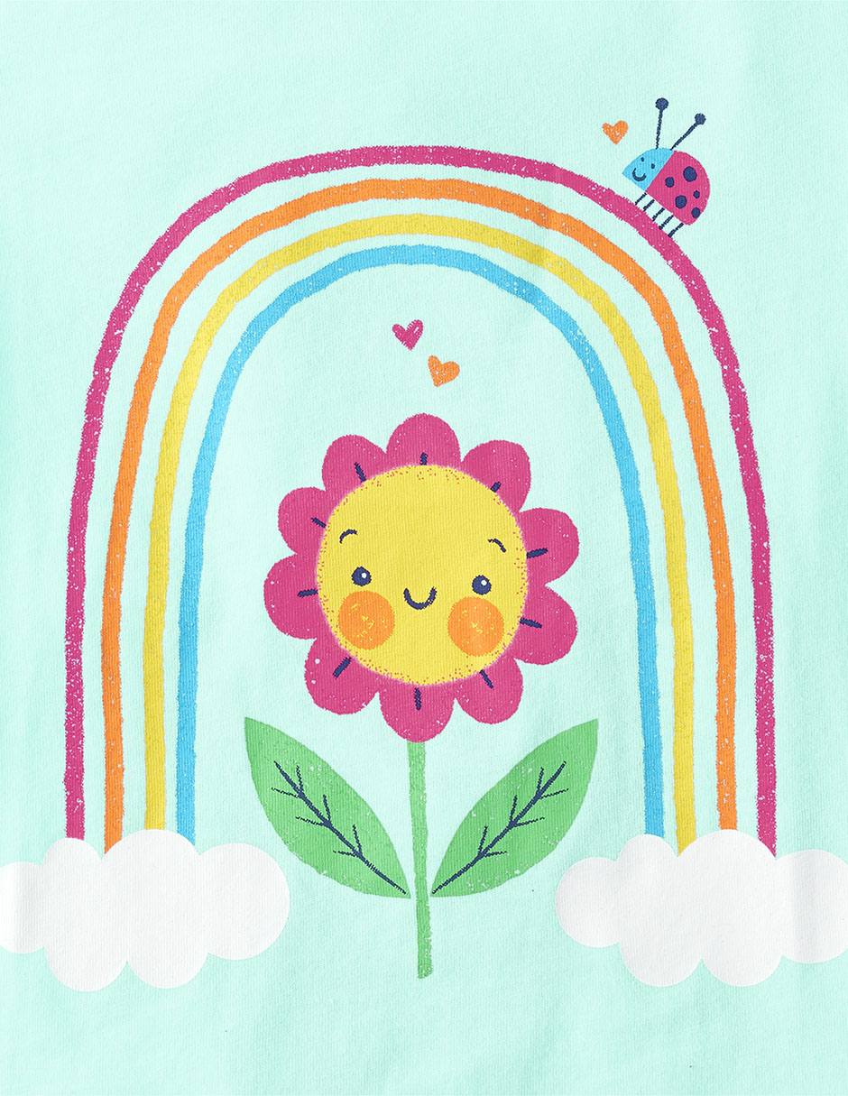 Playera The Childrens Place manga corta para bebé niña