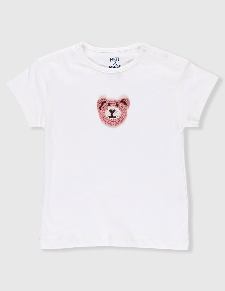 Playera manga corta para bebé niña Playera manga corta para bebé niña