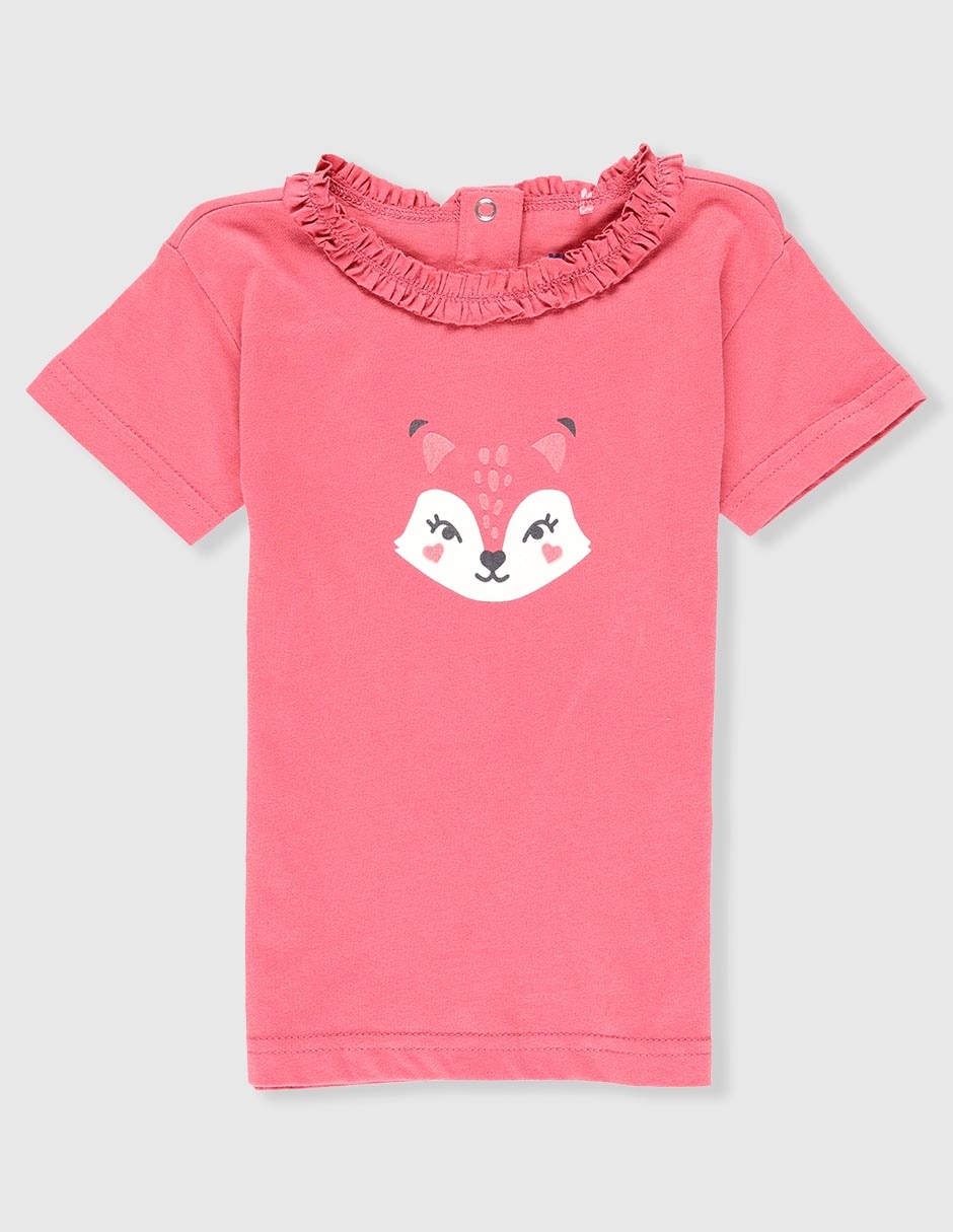 Playera manga corta para niña