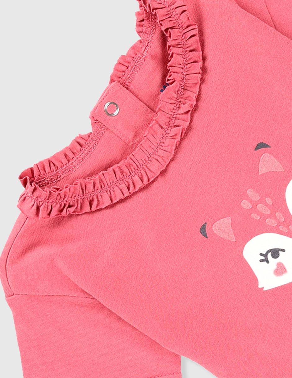 Playera manga corta para niña