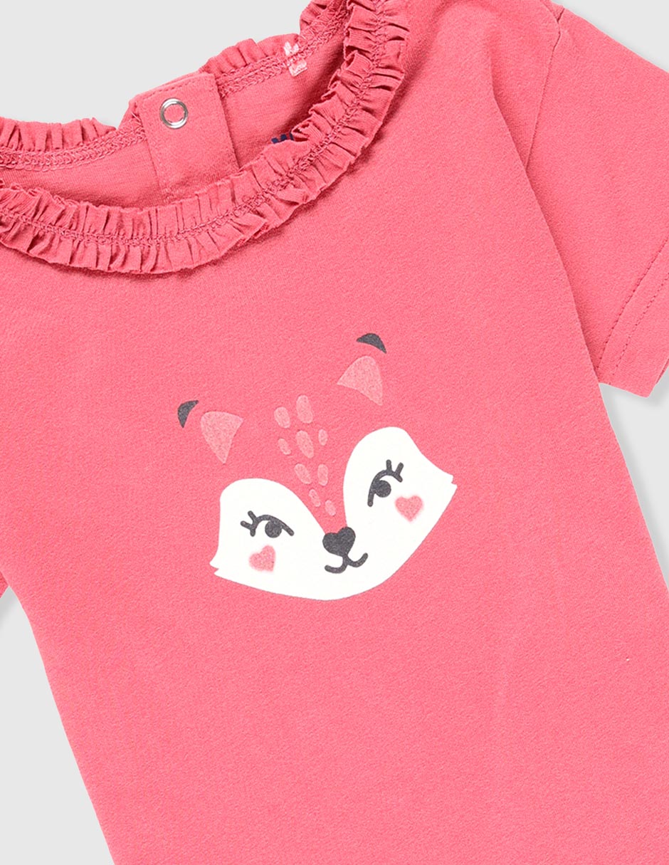 Playera manga corta para niña