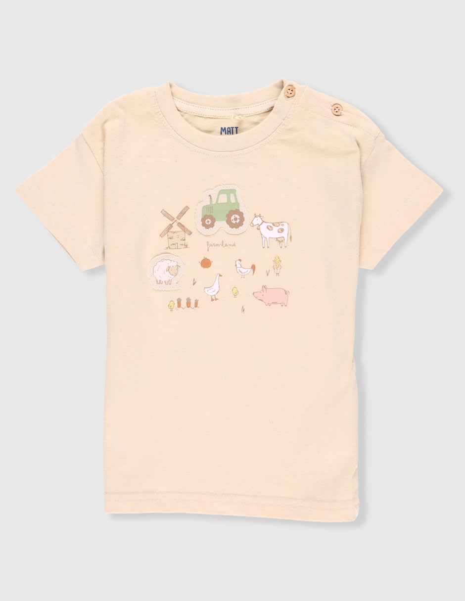 Playera manga corta para bebé