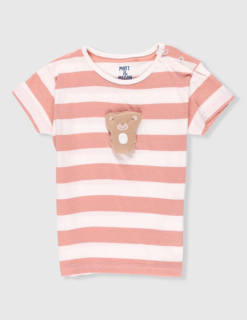 Playera manga corta para bebé niña
