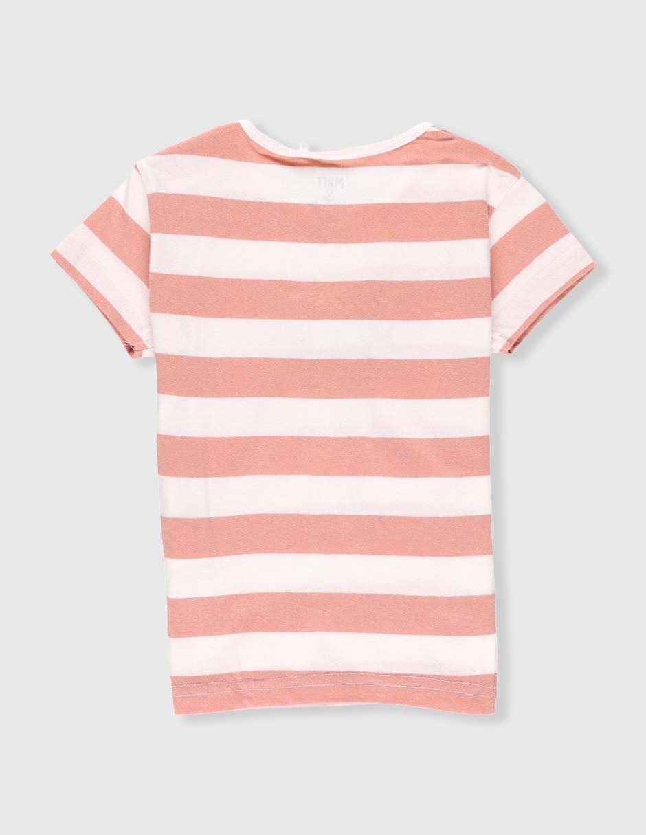 Playera manga corta para bebé niña