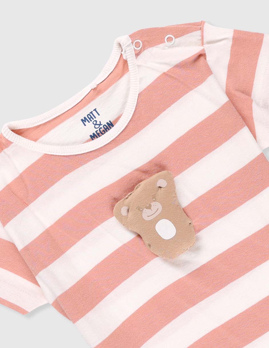 Playera manga corta para bebé niña