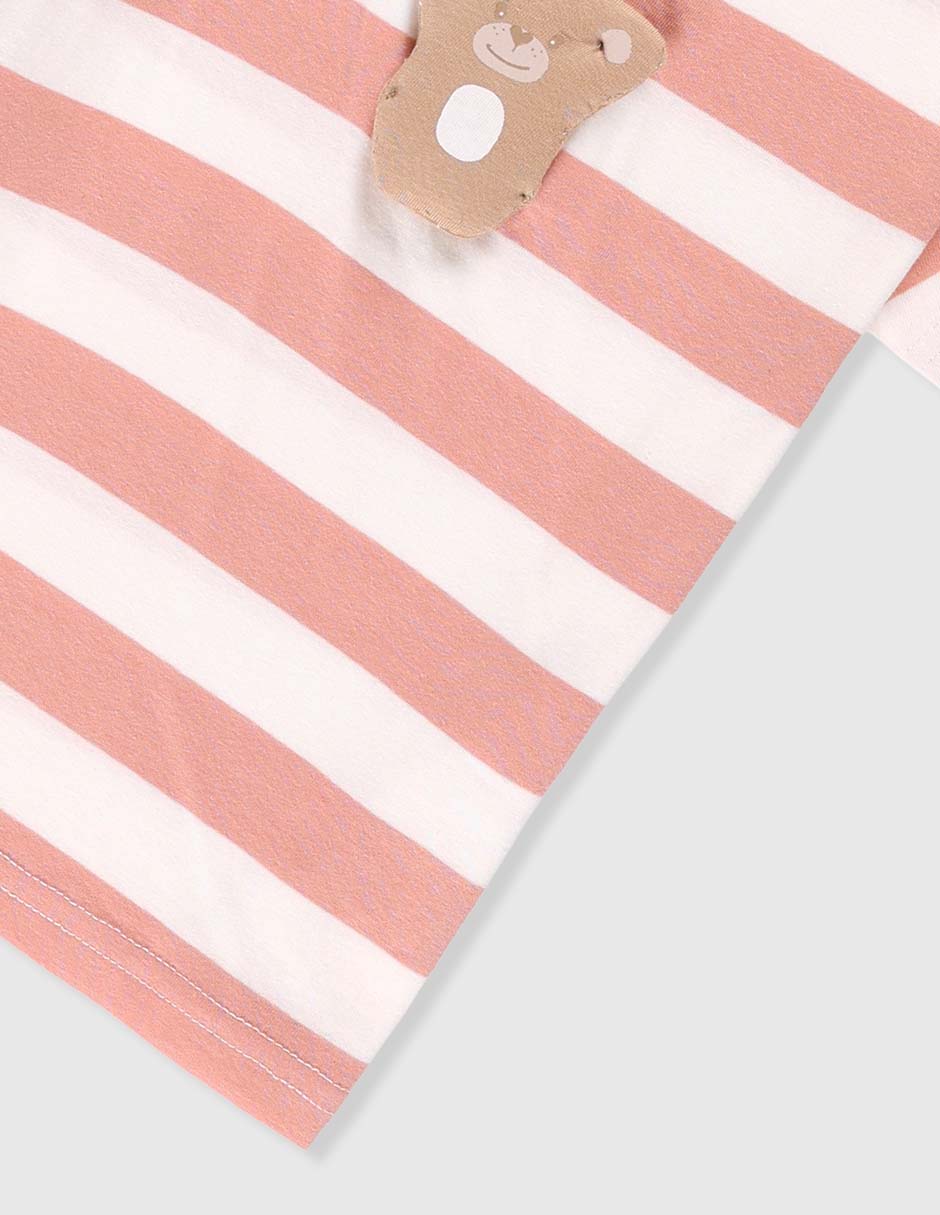 Playera manga corta para bebé niña