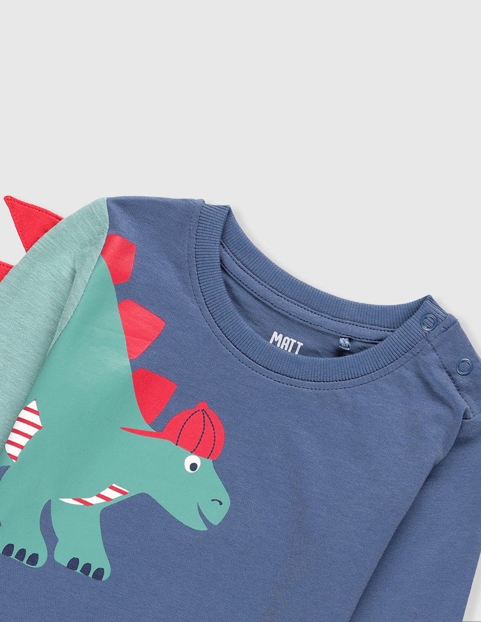 Playera Matt & manga larga para bebé niño 5