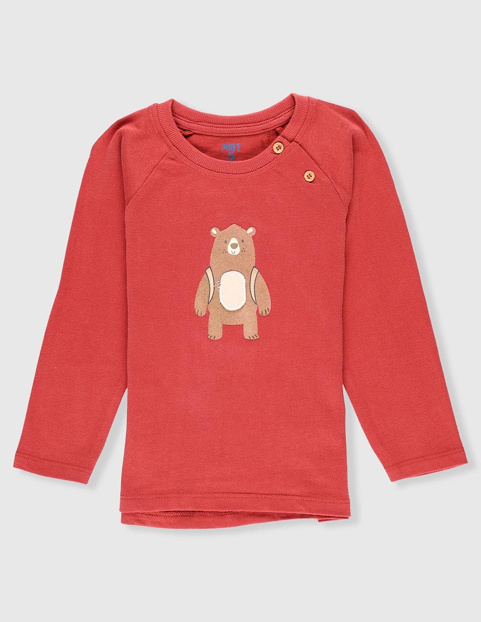 Playera manga larga para bebé niño Playera manga larga para bebé niño