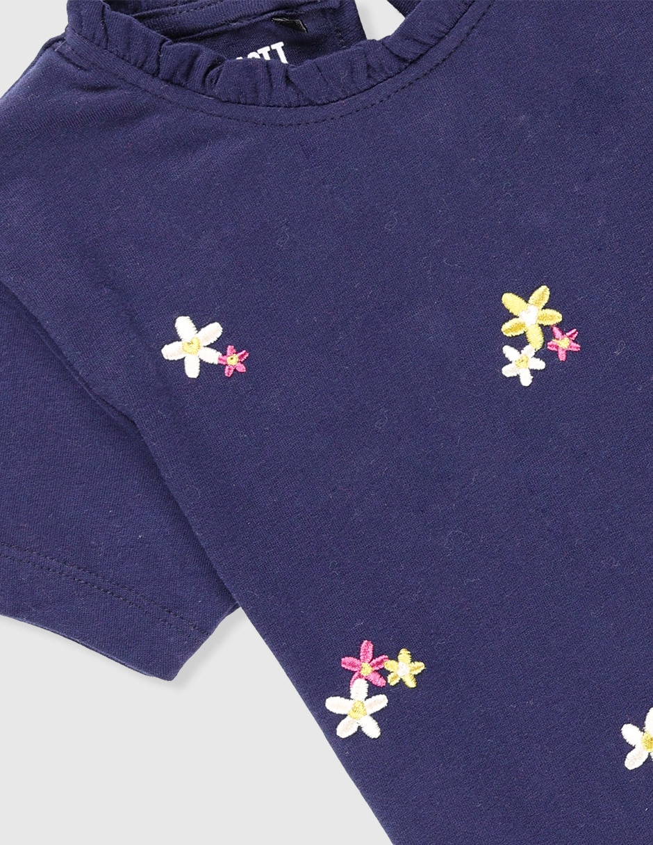Playera manga corta para niña