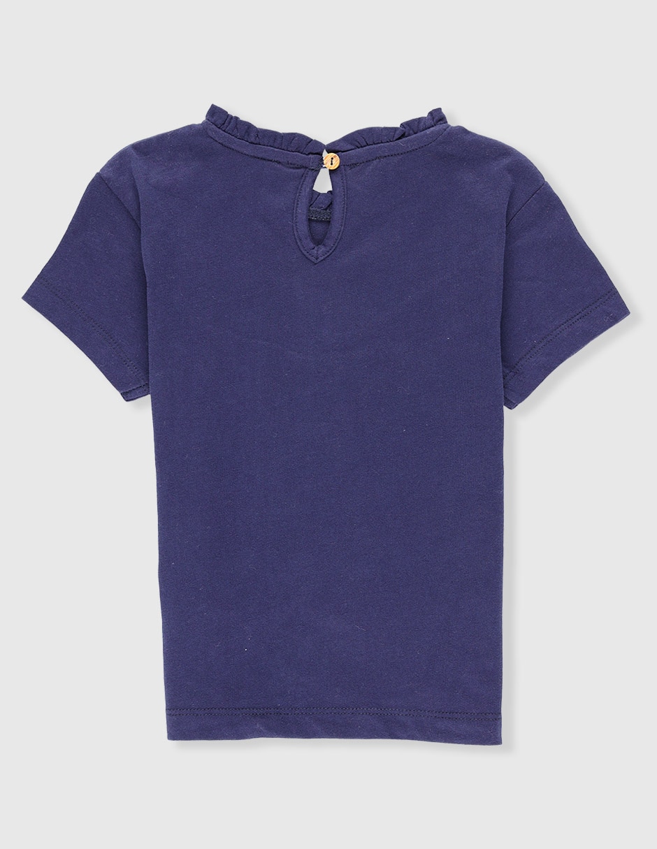 Playera manga corta para niña