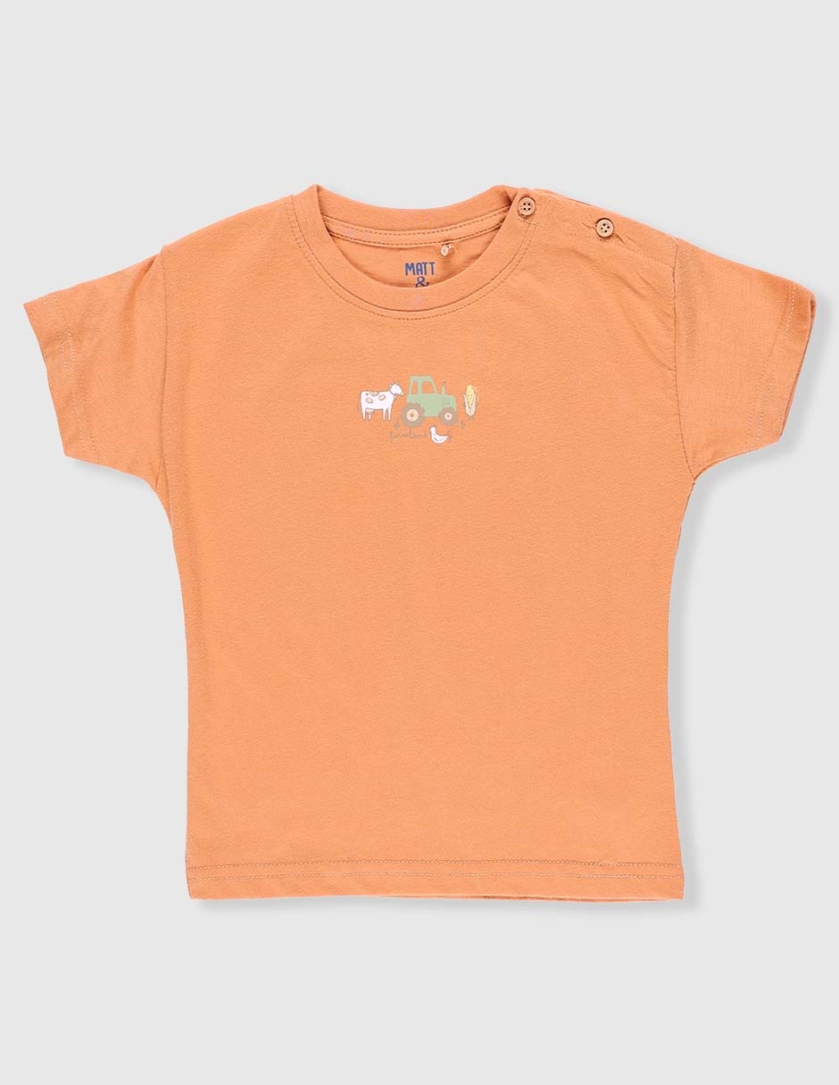 Playera manga corta para bebé niño Playera manga corta para bebé niño