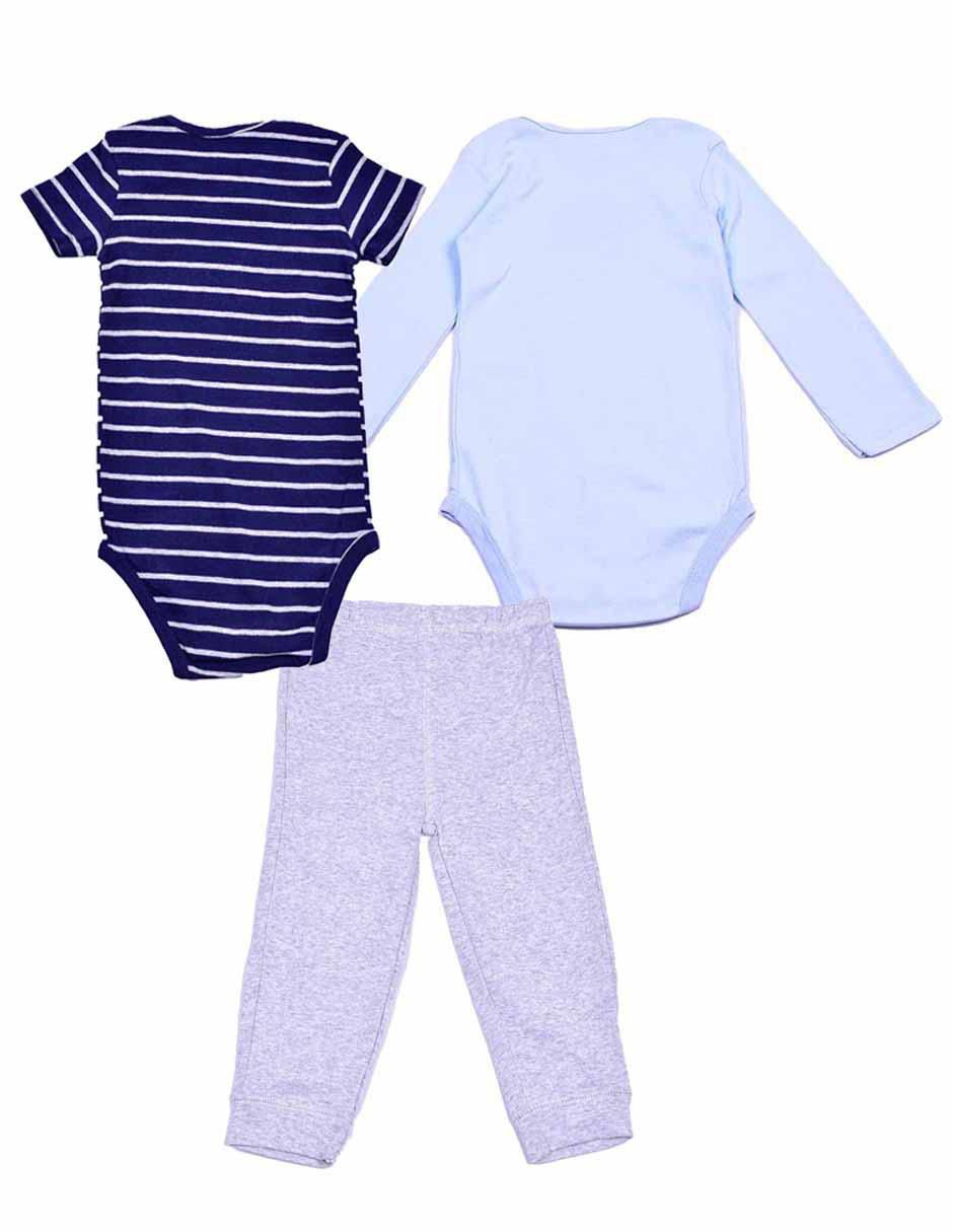 Conjunto de algodón para bebé niño 3 piezas 5