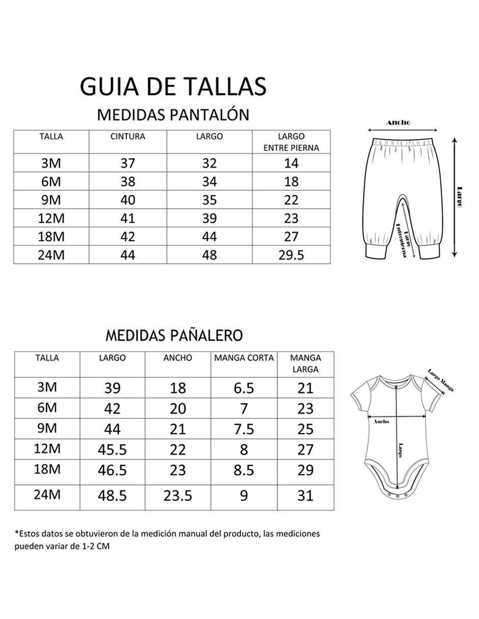 Conjunto de algodón para bebé niño 3 piezas 12