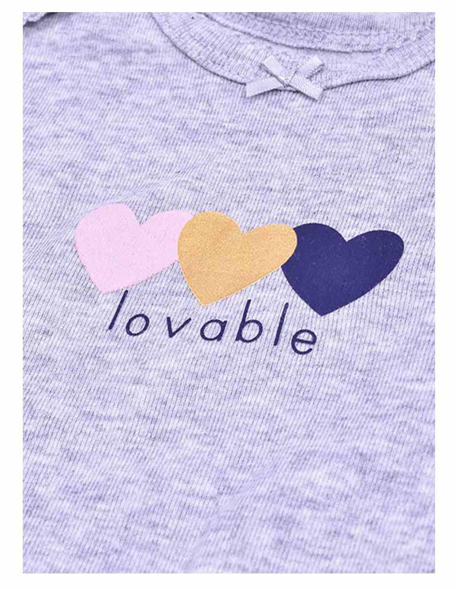 Conjunto de algodón para bebé niña 3 piezas 6