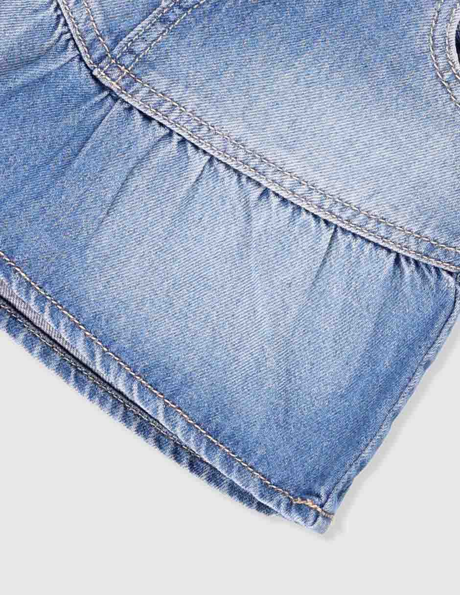 Falda short The Children's Place de mezclilla para bebé niña