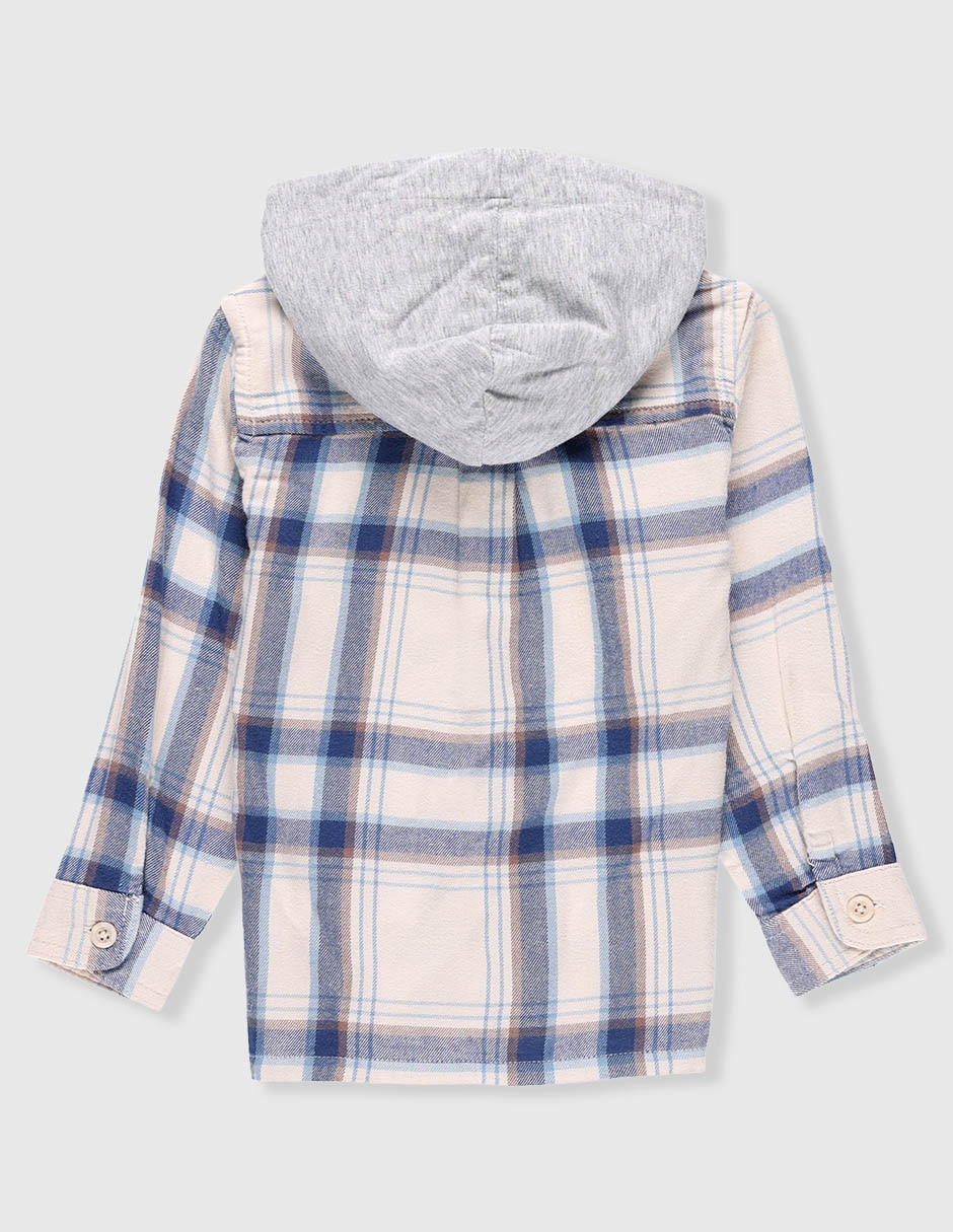 Camisa casual de algodón manga larga para bebé niño 5