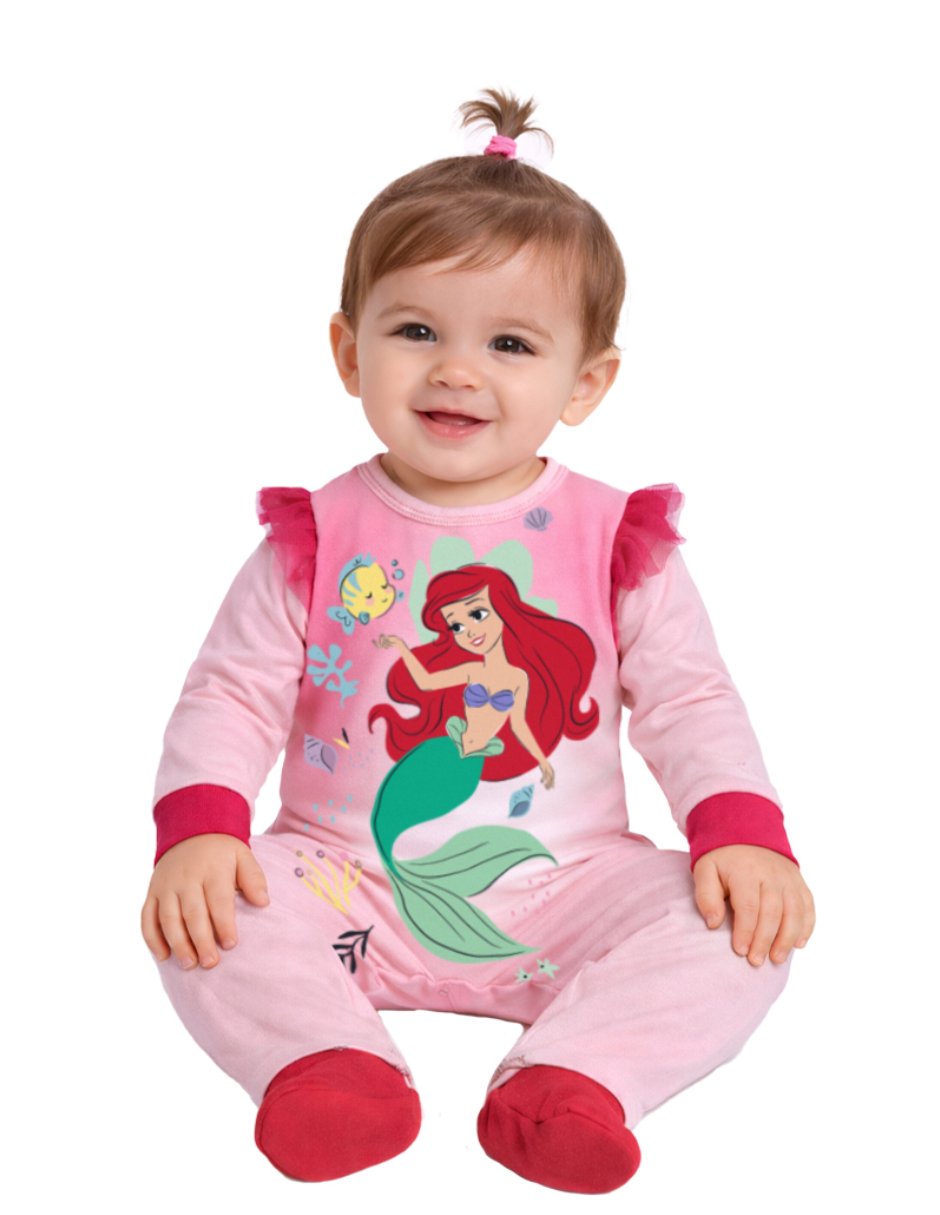 Mameluco princess de algodón para bebé niña Mameluco princess de algodón para bebé niña